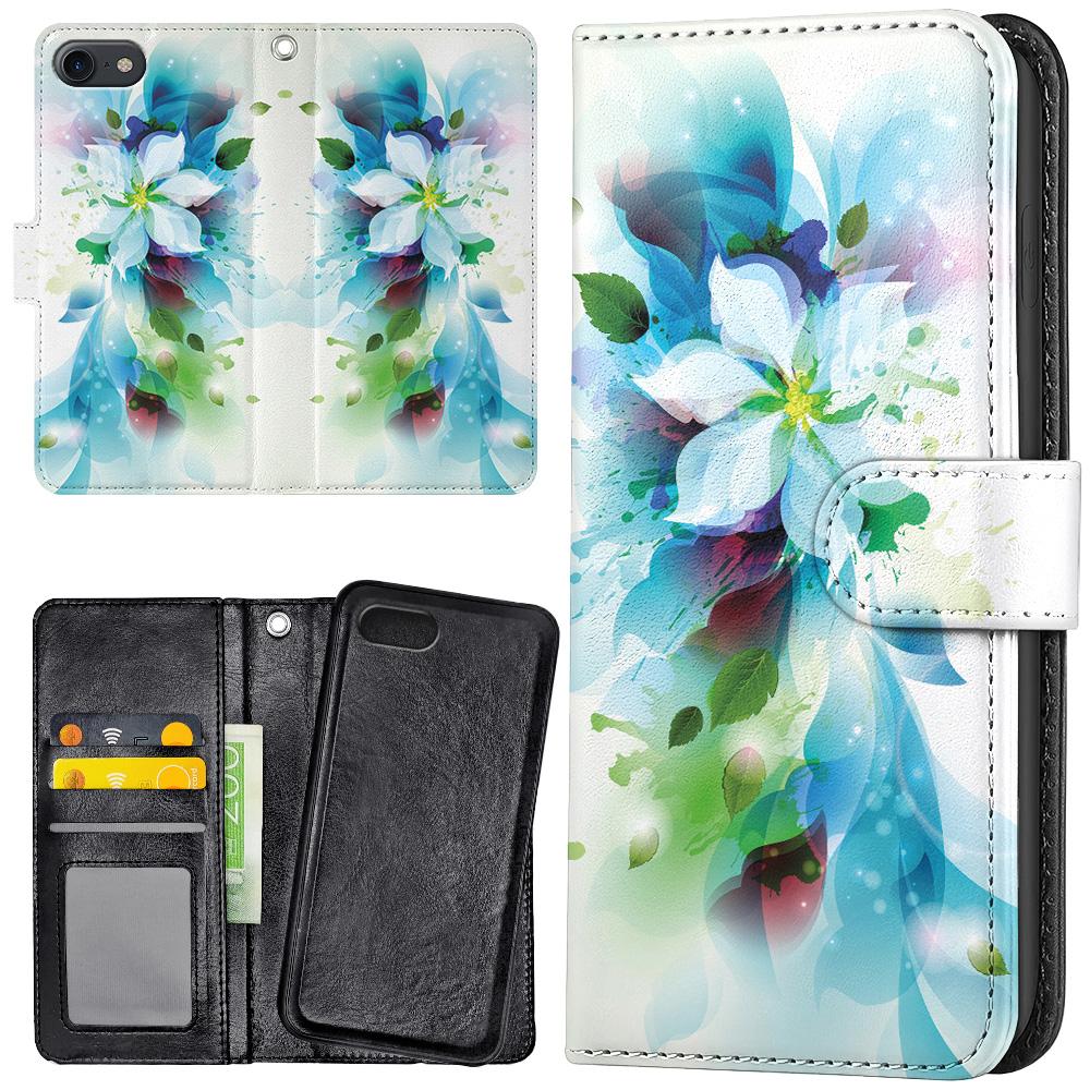 iPhone 6/6s Plus - Plånboksfodral/Skal Blomma