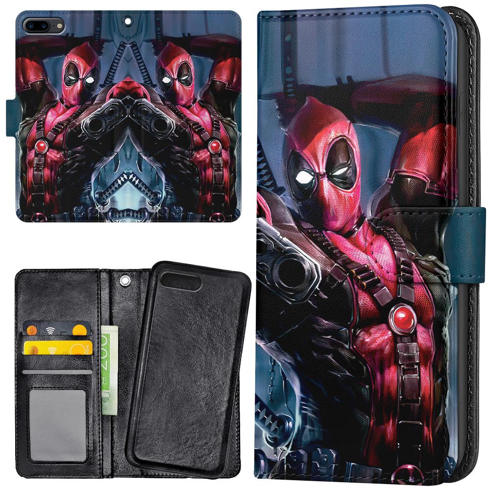 iPhone 7/8 Plus - Plånboksfodral/Skal Deadpool