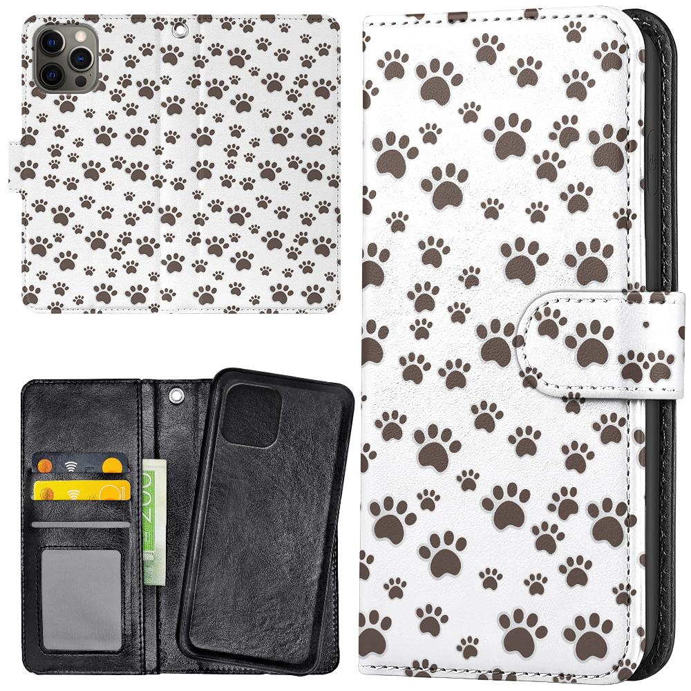 iPhone 14 Pro - Plånboksfodral/Skal Paw Pattern