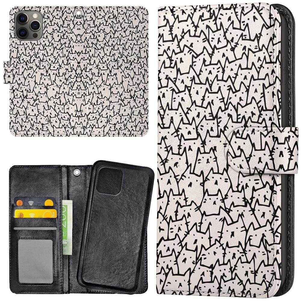 iPhone 14 Pro - Plånboksfodral/Skal Kattgrupp