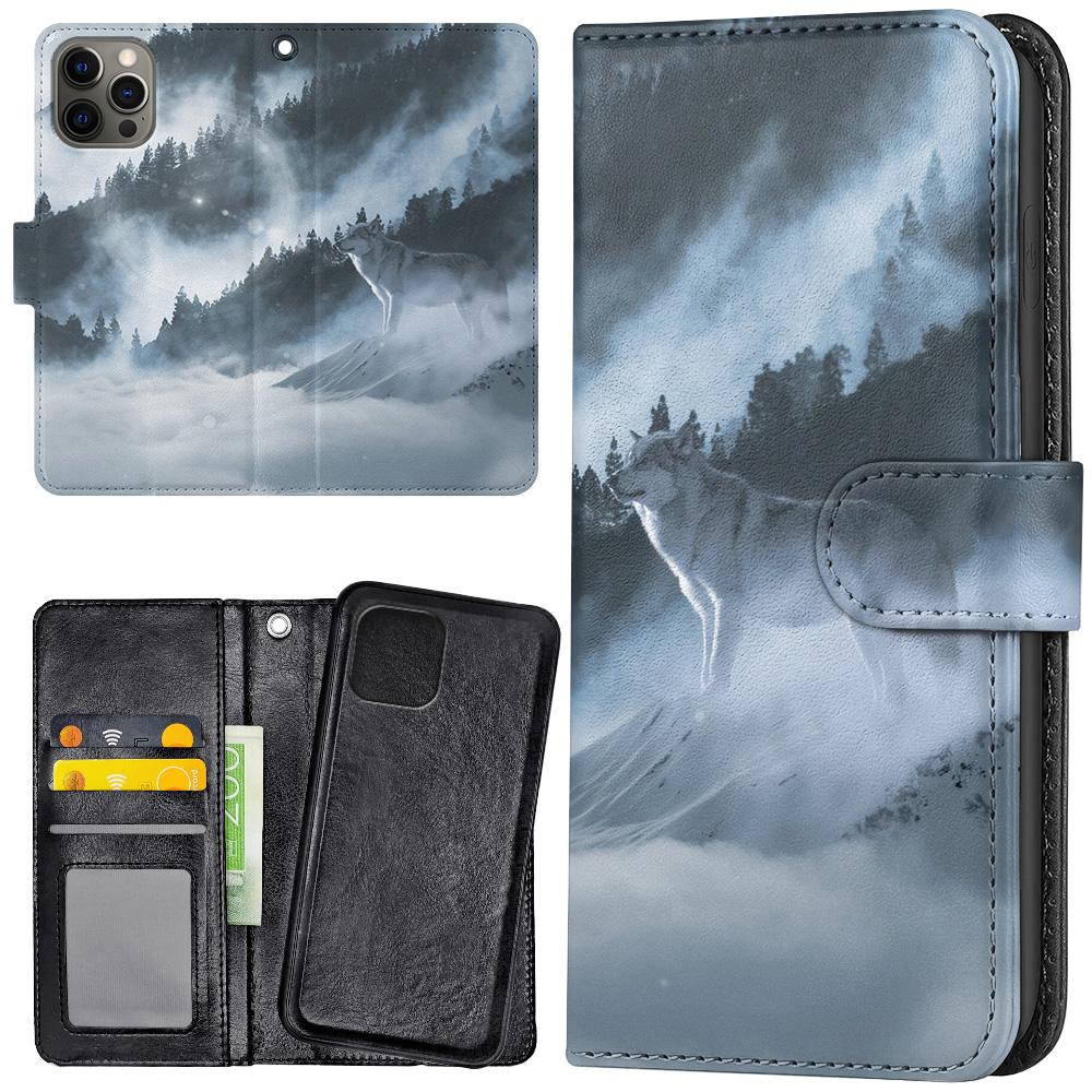 iPhone 14 Pro - Plånboksfodral/Skal Arctic Wolf