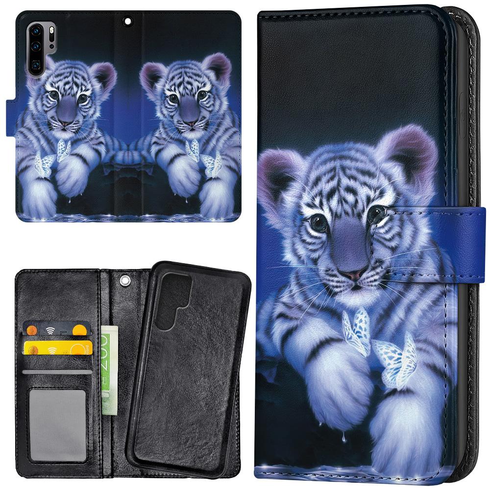 Galaxy Note 10 - Plånboksfodral/Skal Tigerunge