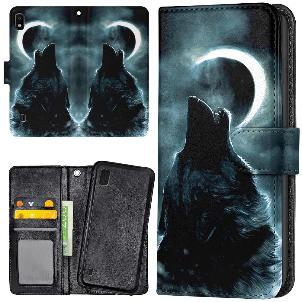 Galaxy A10 - Plånboksfodral/Skal Wolf