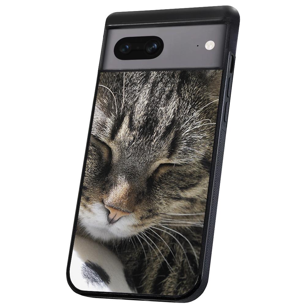 Pixel 7 - Skal/Mobilskal Sovande Katt