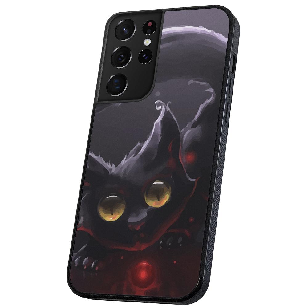 Galaxy S21 Ultra - Skal/Mobilskal Svart Katt