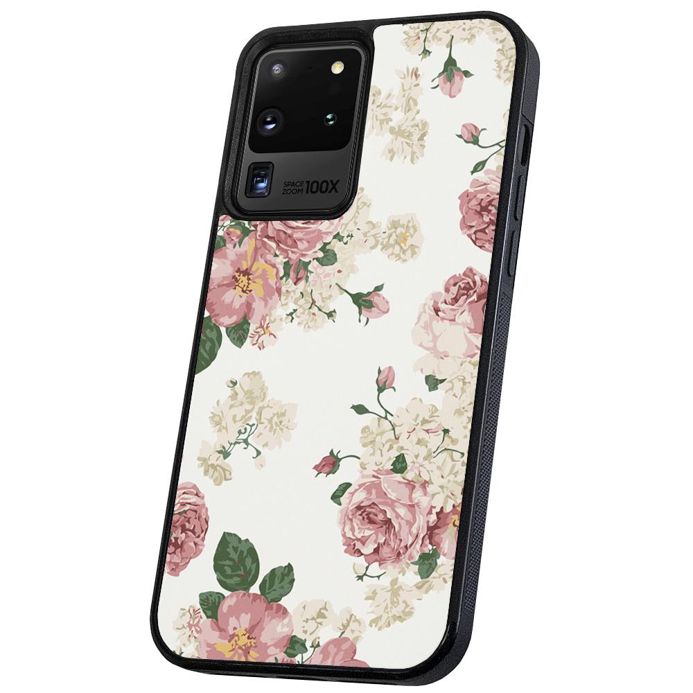 Galaxy S20 Ultra - Skal/Mobilskal Retro Blommor