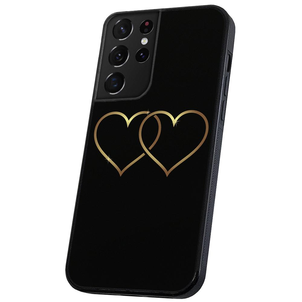 Galaxy S21 Ultra - Skal/Mobilskal Double Hearts