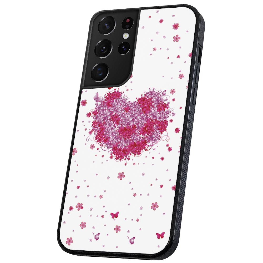 Galaxy S21 Ultra - Skal/Mobilskal Blomhjärta