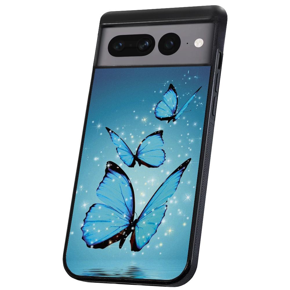 Pixel 7 Pro - Skal/Mobilskal Glittrande Fjärilar