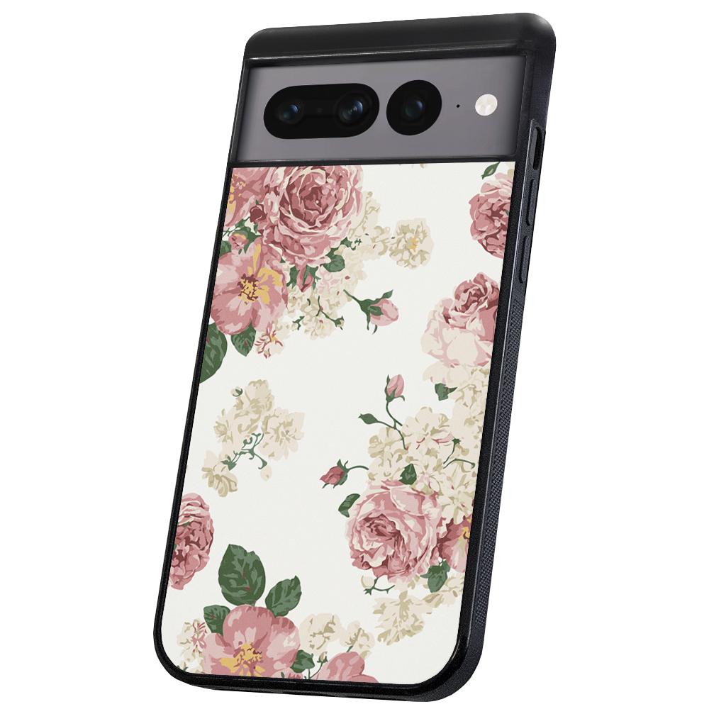 Pixel 7 Pro - Skal/Mobilskal Retro Blommor