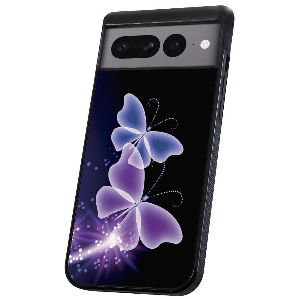 Pixel 7 Pro - Skal/Mobilskal Lila Fjärilar