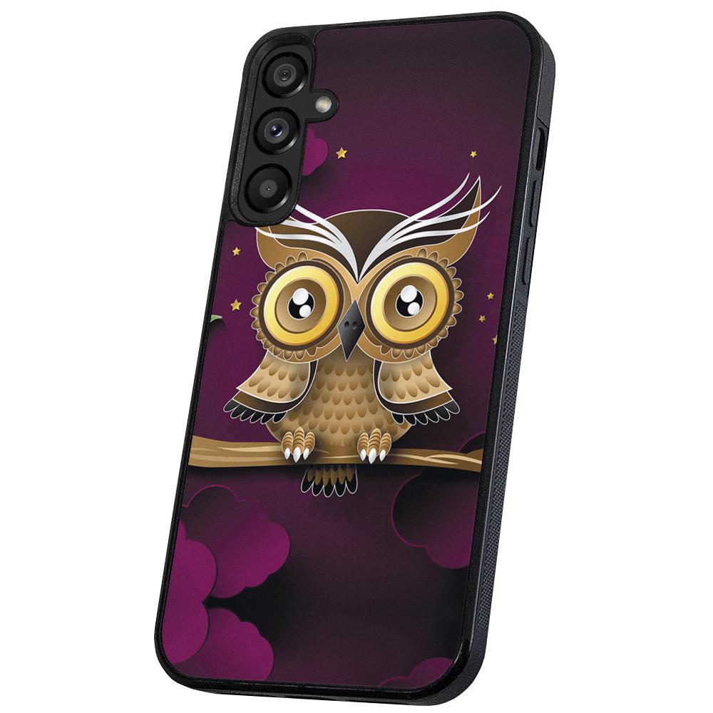 Galaxy A13 /A04s - Skal/Mobilskal Ljusbrun Uggla