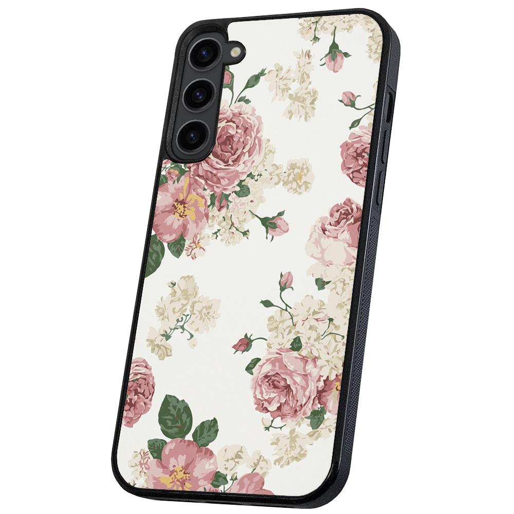 Galaxy S23 Plus - Skal/Mobilskal Retro Blommor