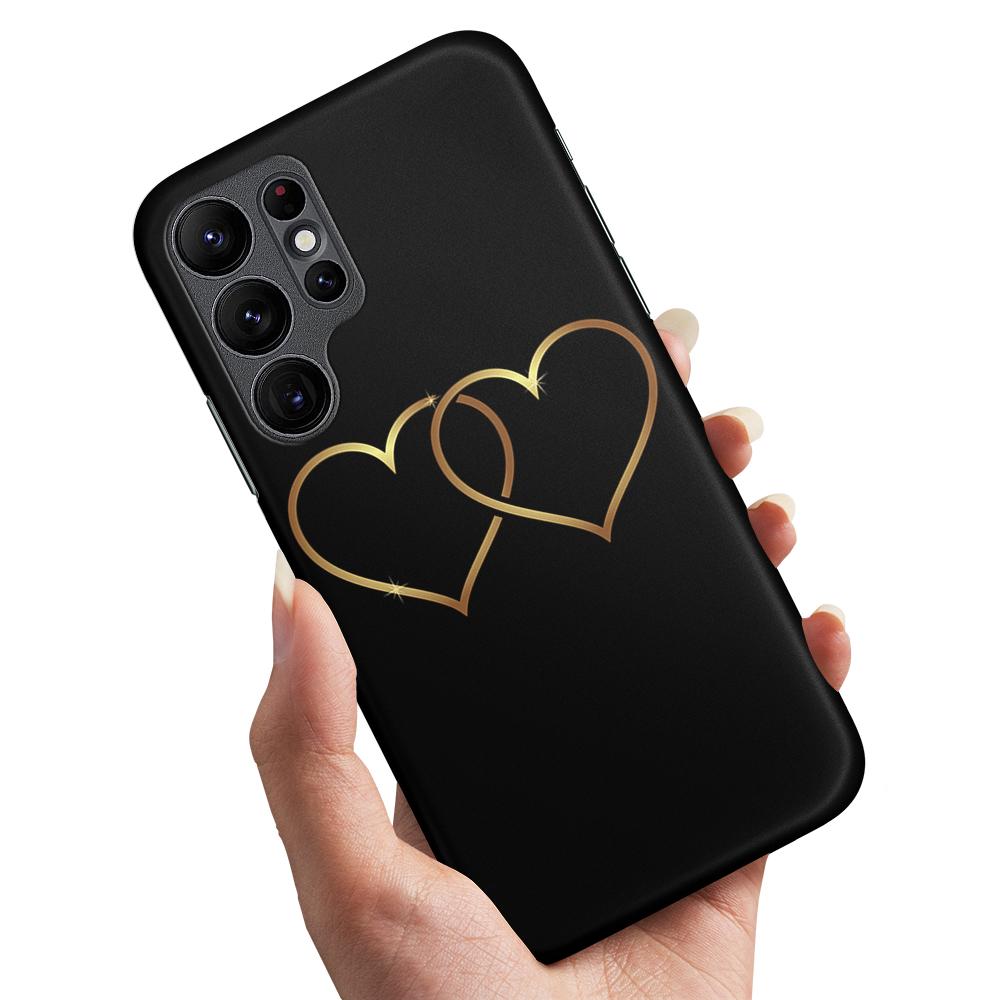 Skal / Mobilskal till Samsung Galaxy S23 Ultra - Double Hearts
