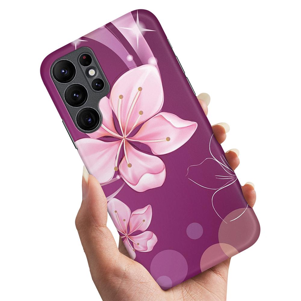 Skal / Mobilskal till Samsung Galaxy S23 Ultra - Vit Blomma