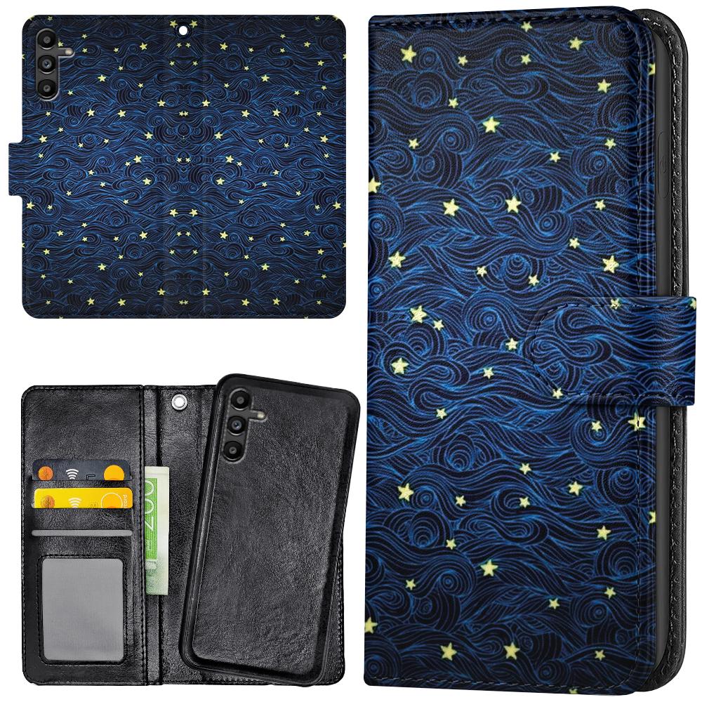 Samsung Galaxy A13 5G/A04s - Plånboksfodral/Skal Stjärnmönster