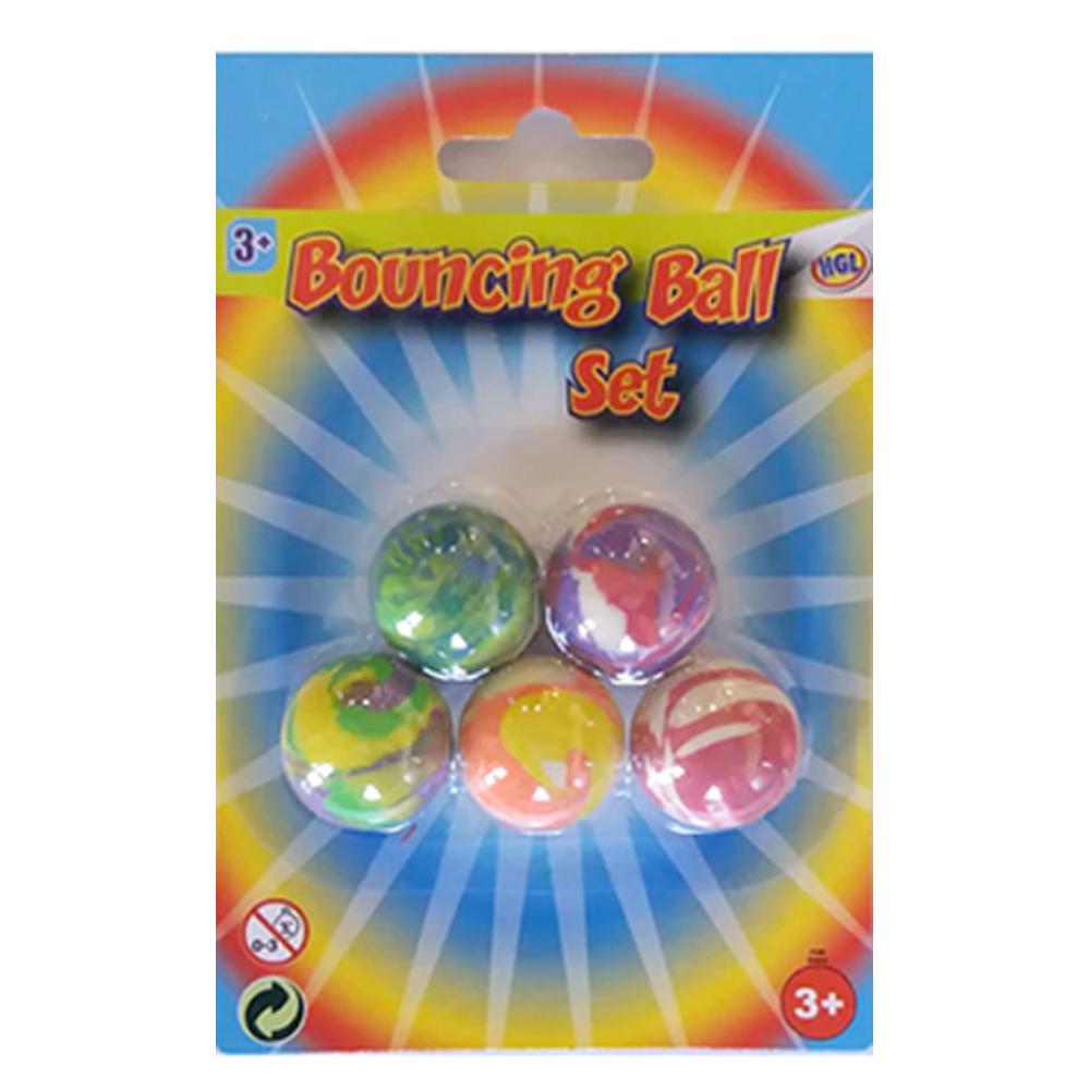 5-Pak - Sprettballer / Gummiballer - 2 cm