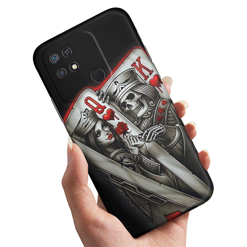 Skal / Mobilskal till Xiaomi Redmi 10C - King Queen Kortlek