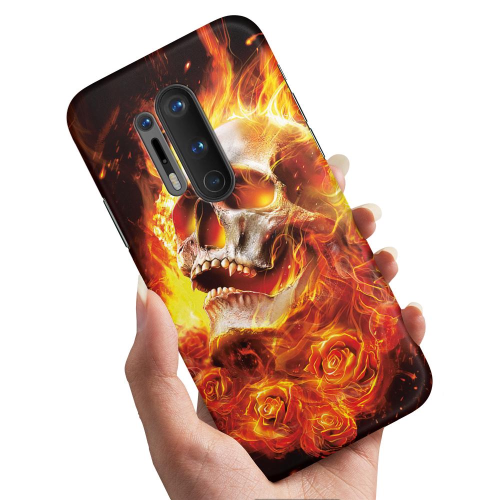 Skal / Mobilskal till OnePlus 8 Pro - Burning Skull