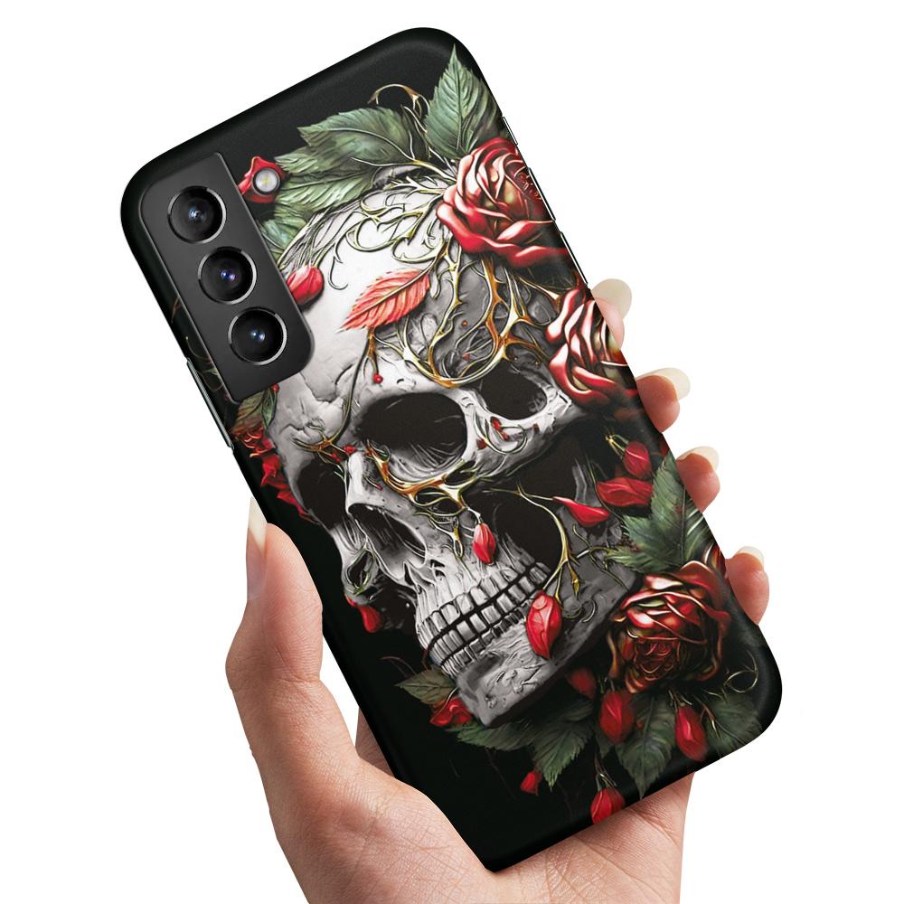 Skal / Mobilskal till Samsung Galaxy S22 Plus - Skull Roses