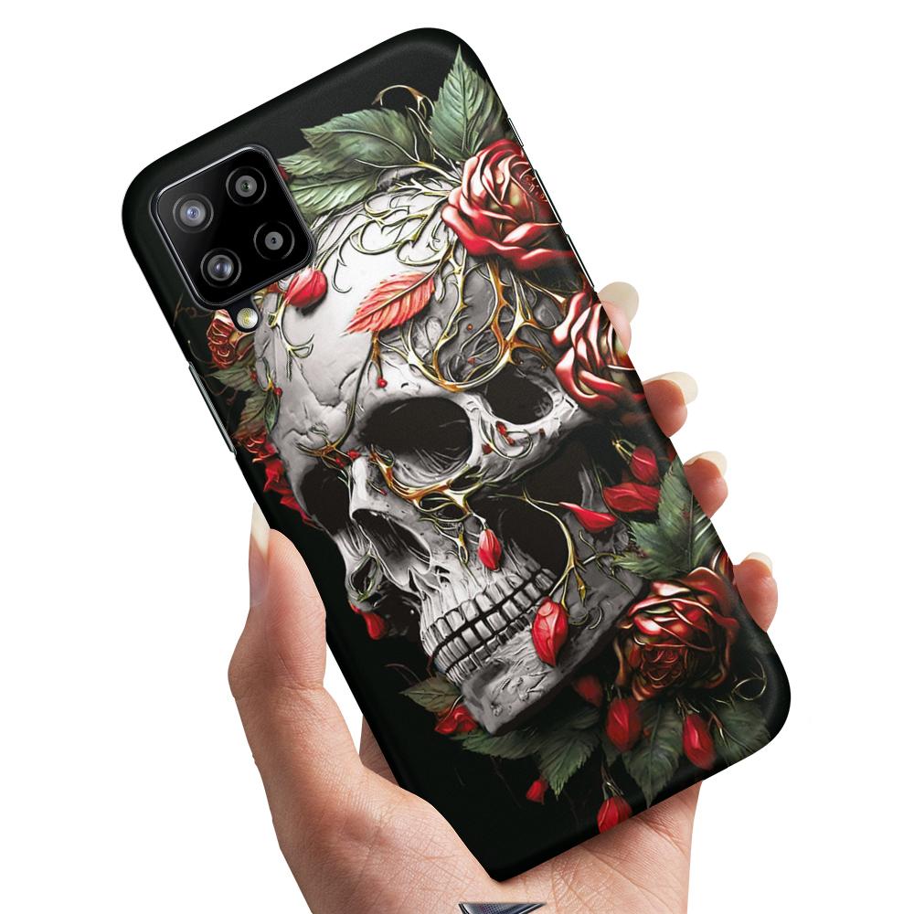 Skal / Mobilskal till Samsung Galaxy A42 - Skull Roses