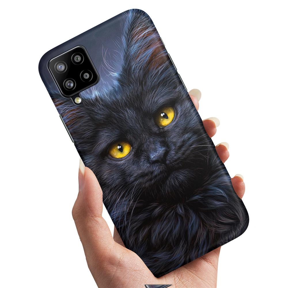 Skal / Mobilskal till Samsung Galaxy A42 - Svart Katt
