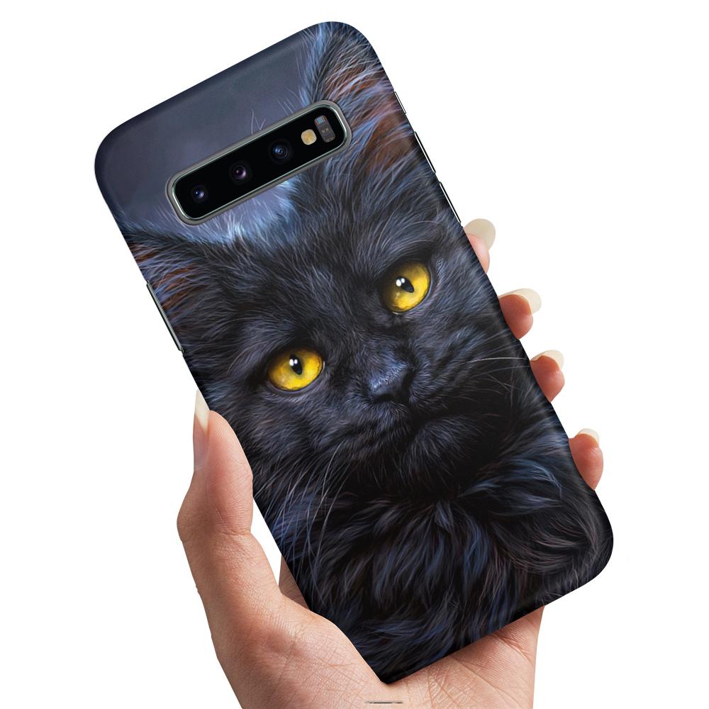 Skal / Mobilskal till Samsung Galaxy S10e - Svart Katt