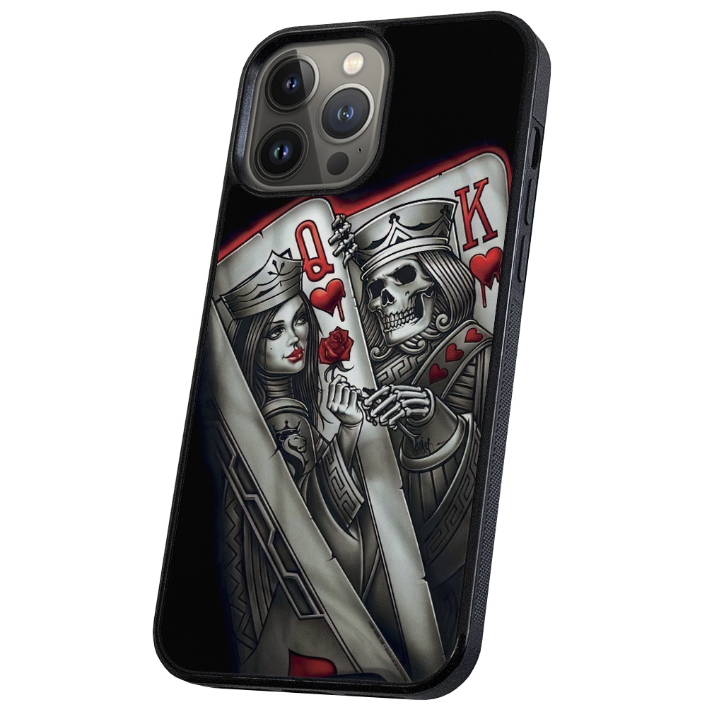 iPhone 14 Pro - Skal/Mobilskal King Queen Kortlek
