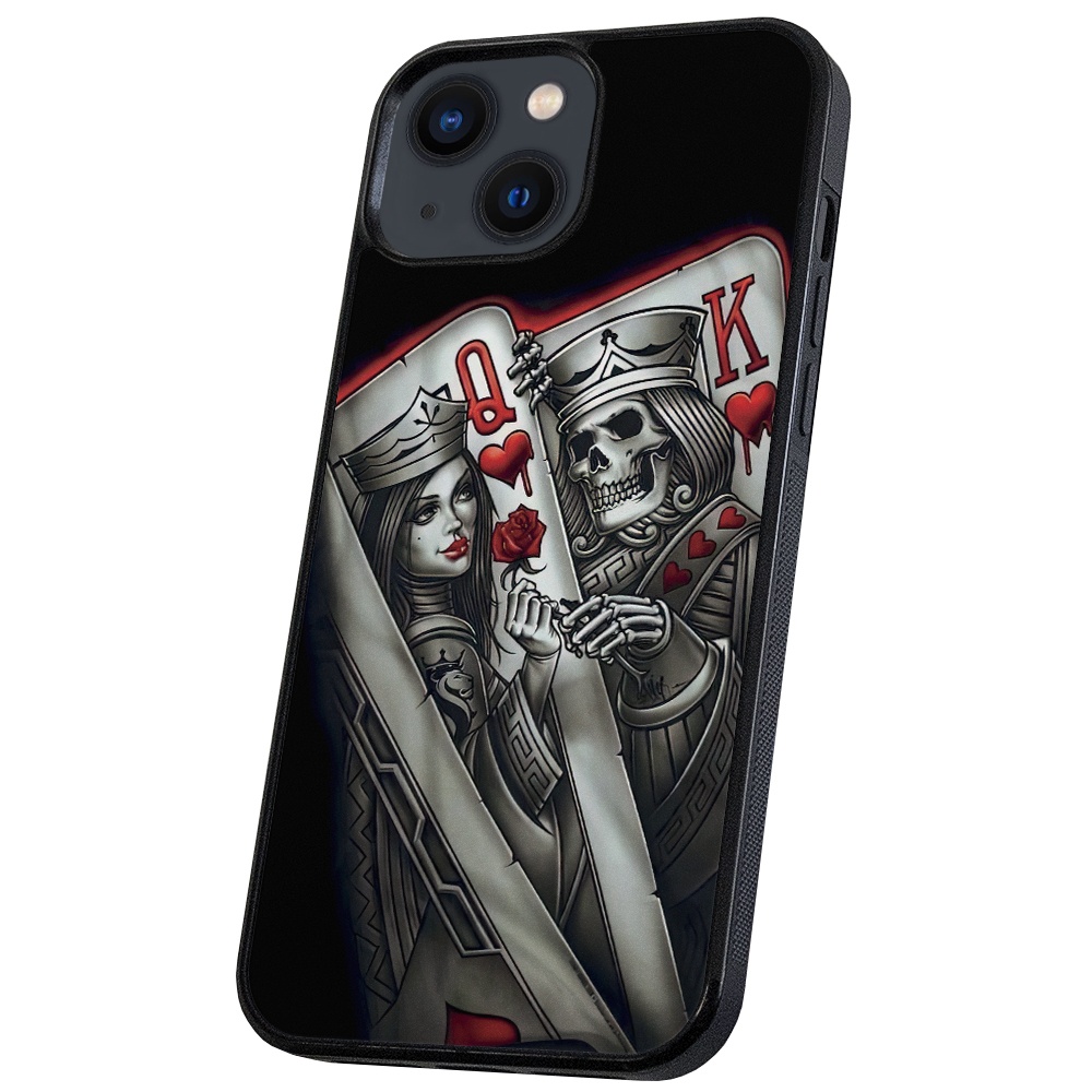 iPhone 14/15 Plus - Skal/Mobilskal King Queen Kortlek