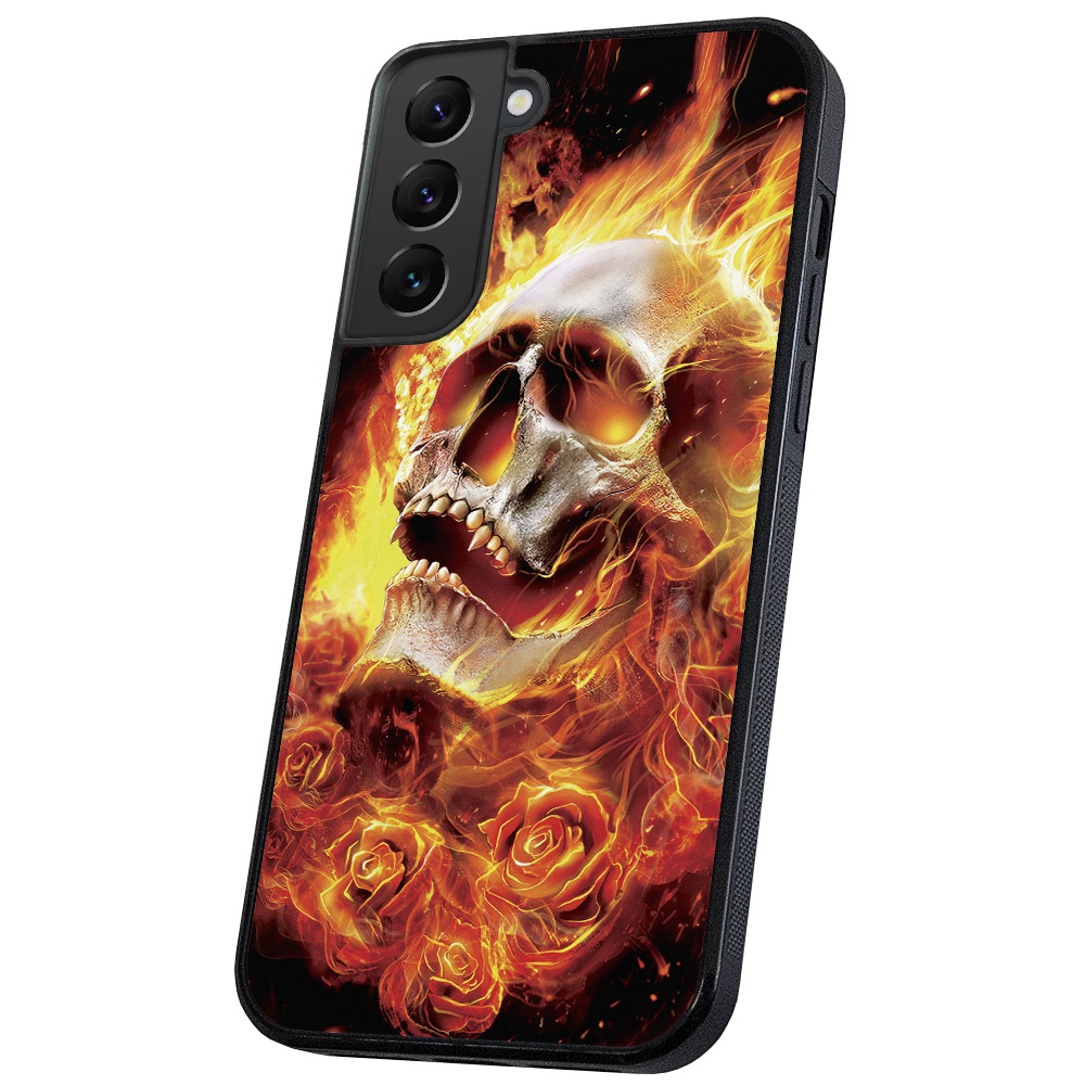 Galaxy S22 Plus - Skal/Mobilskal Burning Skull