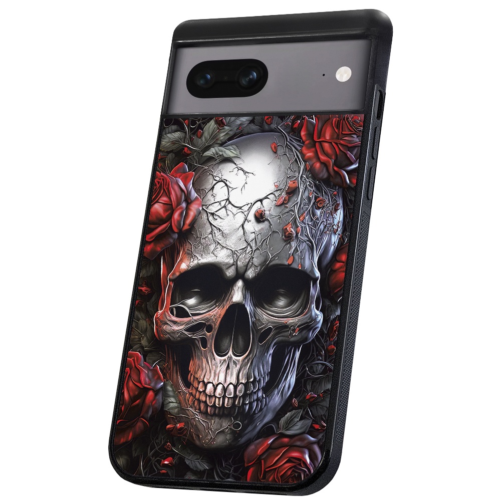 Pixel 7 - Skal/Mobilskal Skull Roses