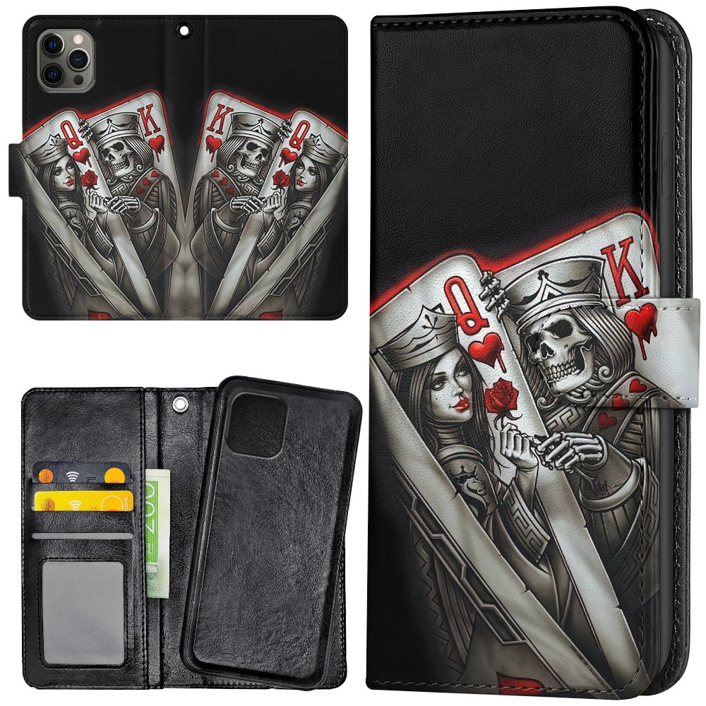iPhone 11 Pro - Plånboksfodral/Skal King Queen Kortlek
