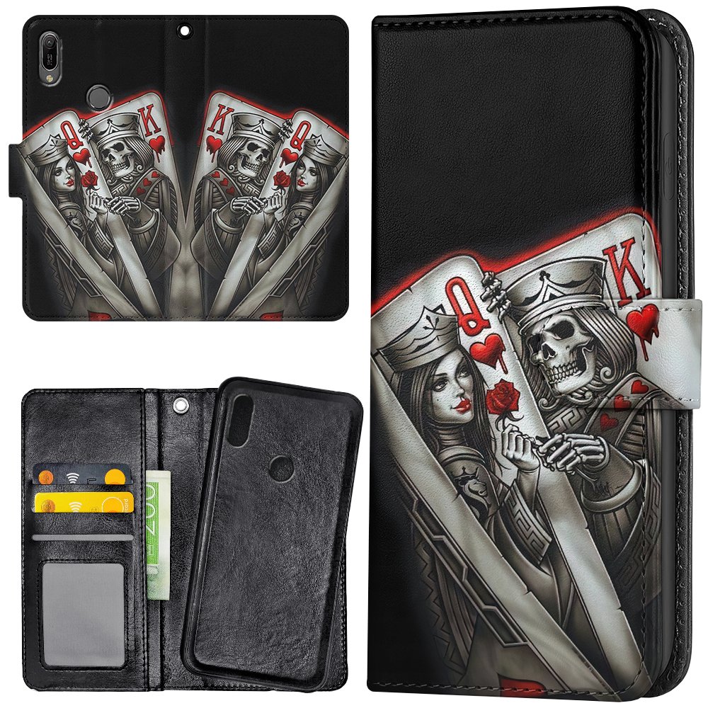 Mi A2 Lite - Plånboksfodral/Skal King Queen Kortlek