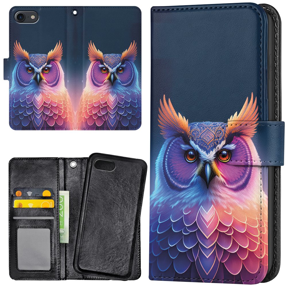 iPhone 6/6s Plus - Plånboksfodral/Skal Uggla