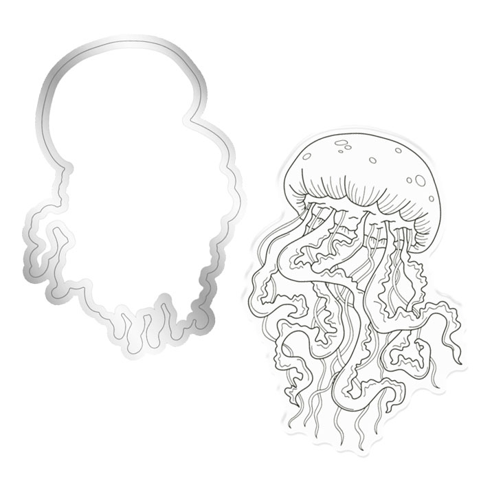 Stamp & Die Set - Enchanted Ocean - Joyful Jellyfish