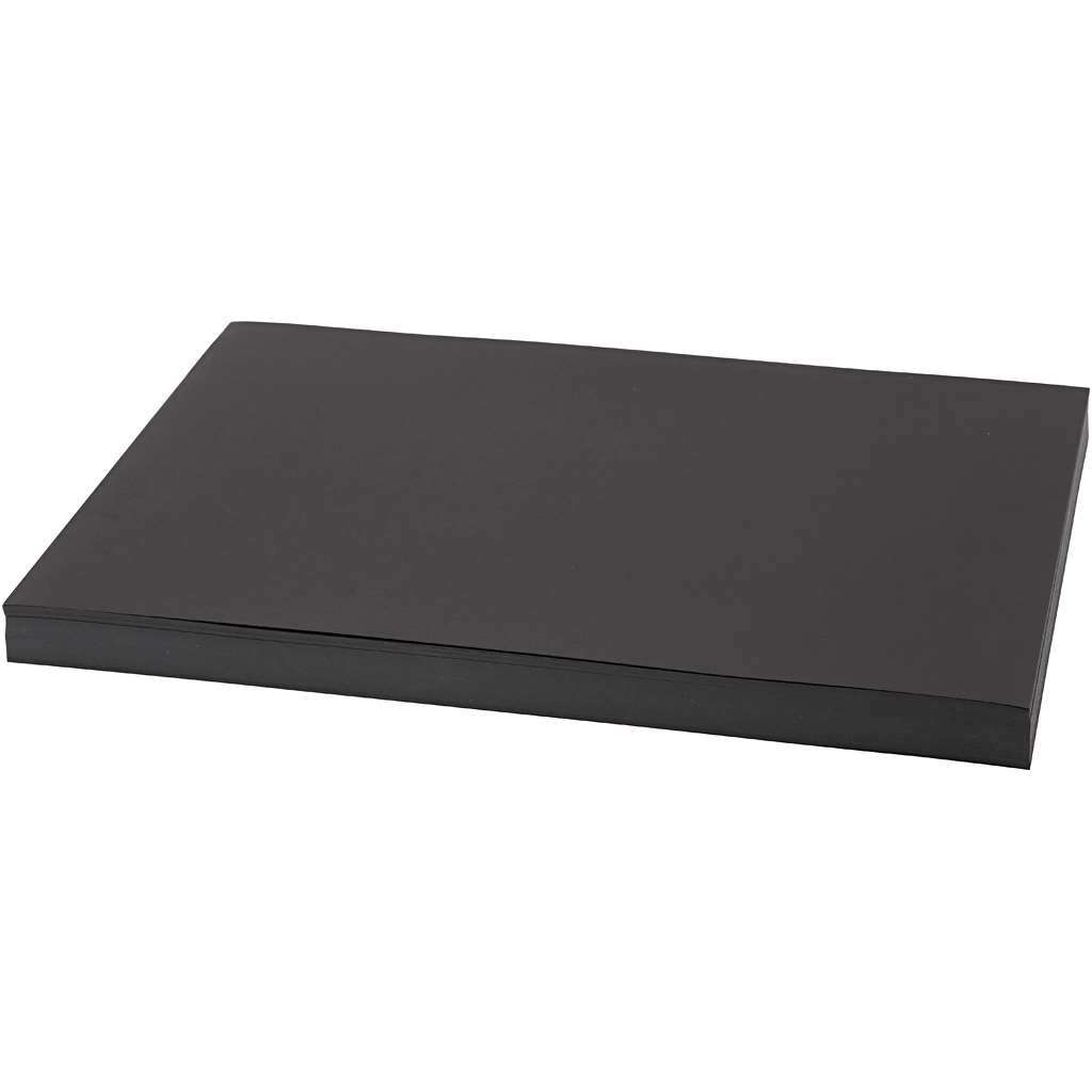 Kartong - A3 - 200 g - Svart - 100 ark