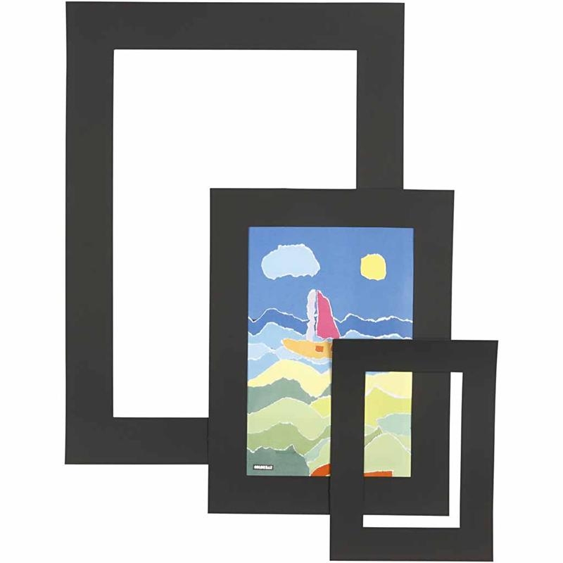 Passepartoutramar - Yttermått 35x48 + 25x34 + 17x23 cm - 75 st - 270 g