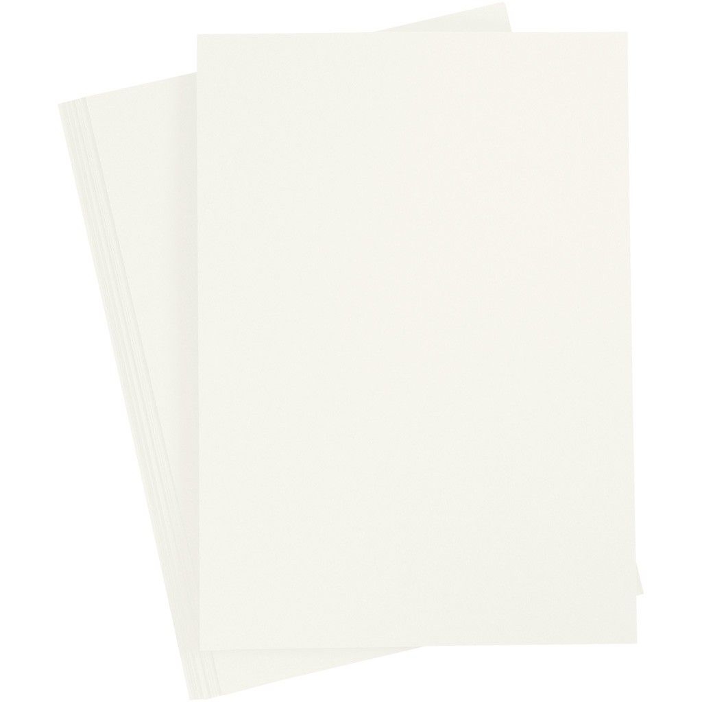 Färgad kartong - A2 - 420 x 600 mm - 180 g - Elfenben - 100 ark
