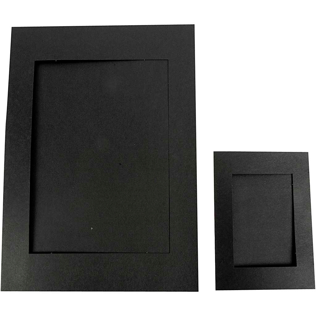 Passepartoutramar med bakstycke - Yttermått A4 + A6 - 120 st - 180 g