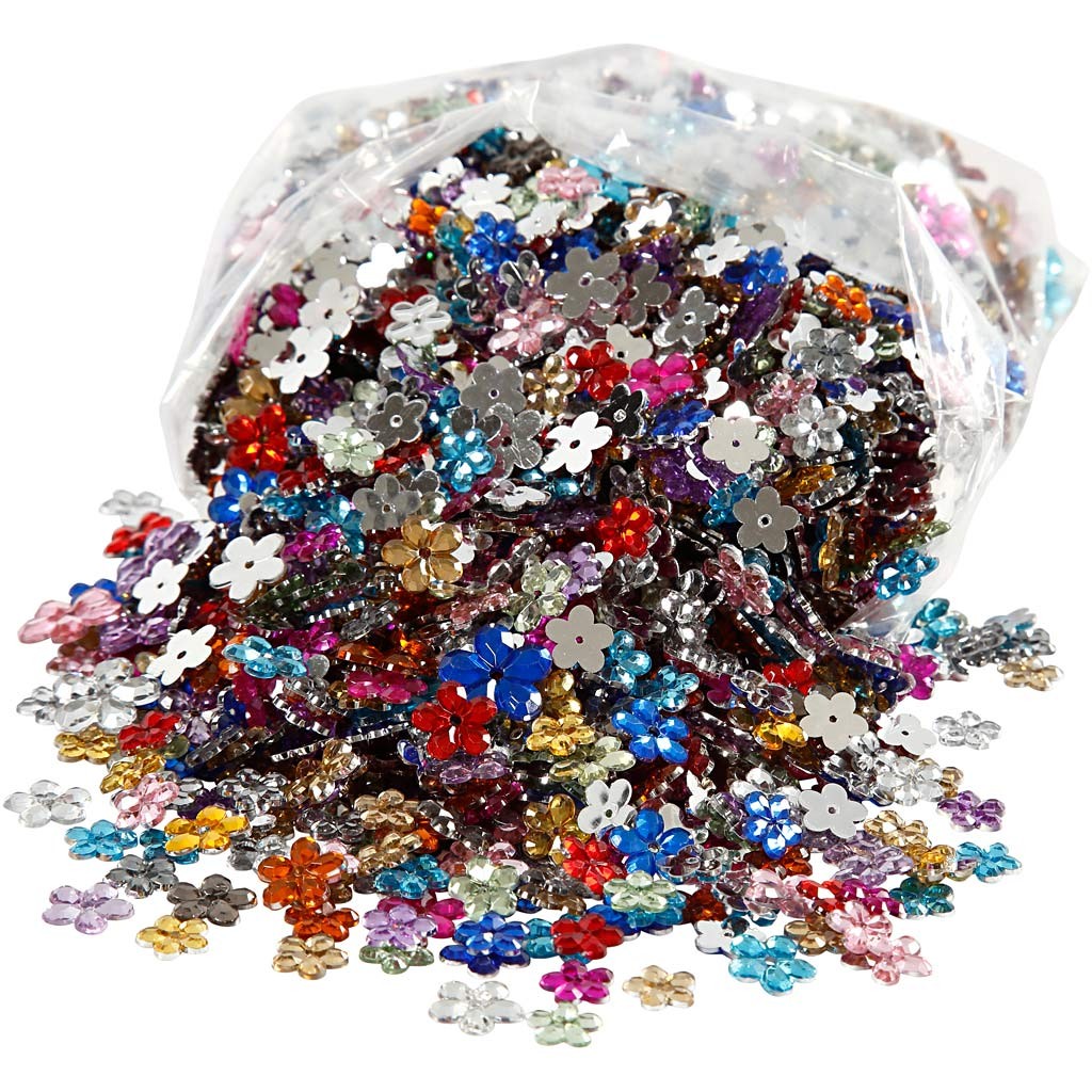 Rhinestones - 2500 st Mixade Blommor