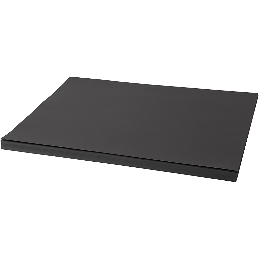 Kartong - A2 - 200 g - svart - 100 ark
