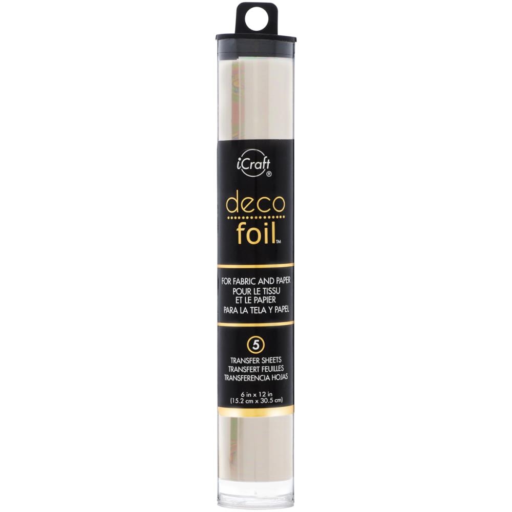 Deco Foil Transfer Sheets - Opal - 6´X12´ - 5 st