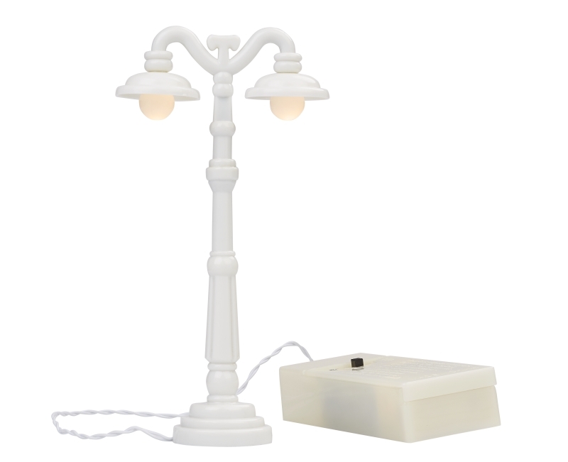 Miniatyr Lanterna - Med Ljus - Vit - 13 cm