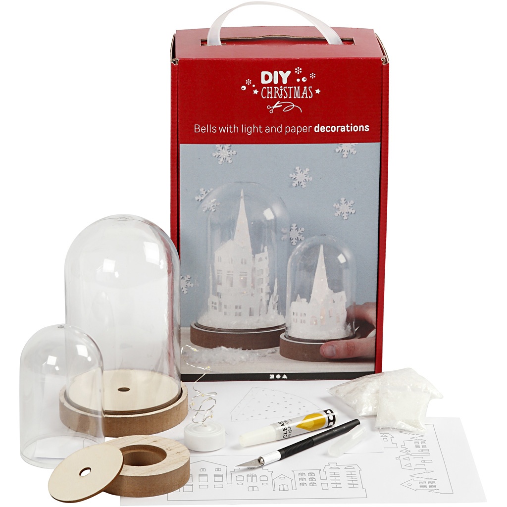 DIY kit Jul - Dekorationskupa - 18 cm