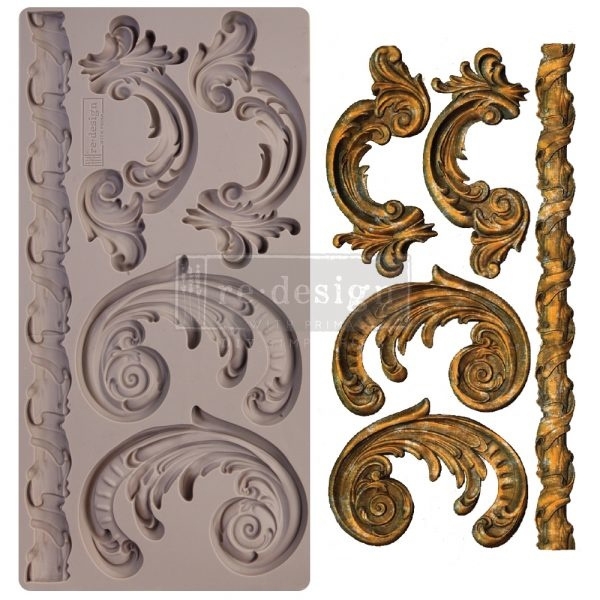 Silikonform Prima - Lilian Scrolls - Re-Design Decor Mould