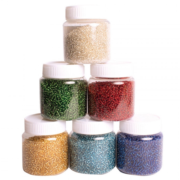 Seed Beads - Mixade Färger - 1,2 kg