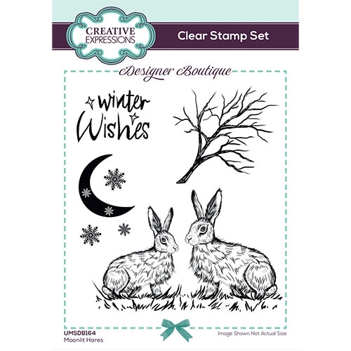 Clear Stamp Set - 7 stämplar - Creative Expressions - Moonlit Hares
