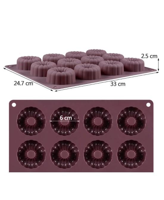 Mini Sockerkakor Munkar 12 st Silikonform
