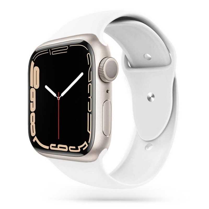 Apple Watch 42/44/45/49mm Slitstark Silikon Armband Walkr - Vit