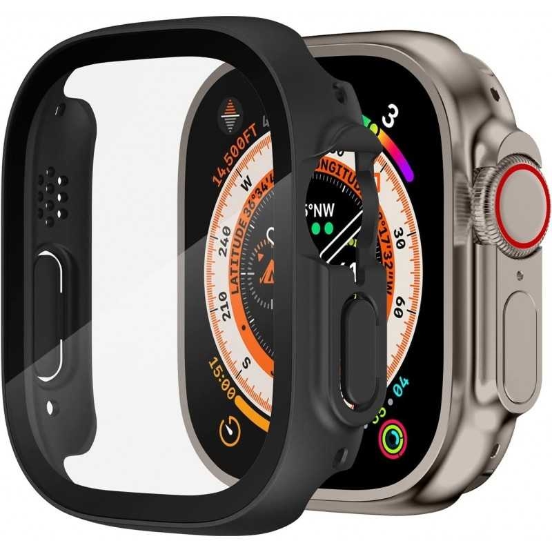 2in1 Stötdämpande Skal 9H Härdat Glas Apple Watch Ultra 1/2 (49mm)